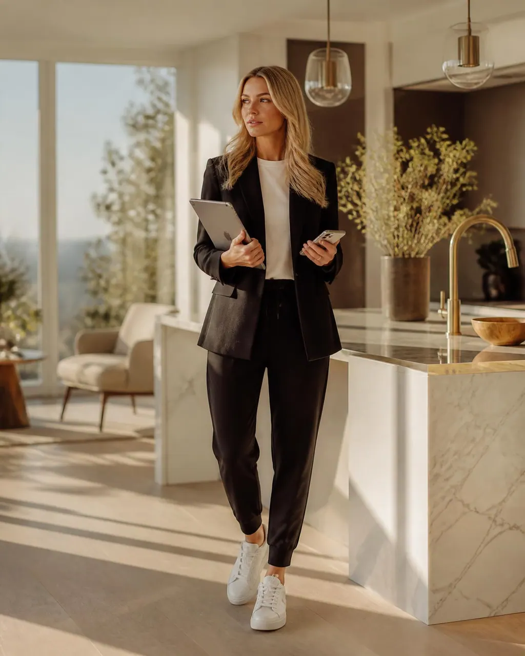Elegant, well-dressed concierge lead ready to run a luxury household for Haley's Cleaning Service